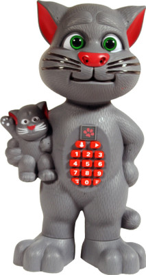 

Blue Sea Talking Tom Cat with Recording, Music, Story and Touch Functionality, Wonderful Voice, Stories and Songs , LED Light, Educational Toy For Kids(Multicolor)