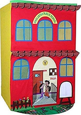 

tully Chhota Bheem Dholakpur Public School Tent House for Kids - Large Size(Multicolor)