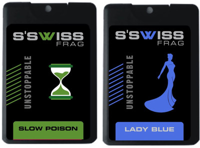 

s'swiss slow poison and lady blue Perfume - 20 ml(For Men & Women)