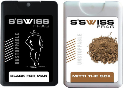 

s'swiss black for man and mitti the soil Perfume - 20 ml(For Men & Women)