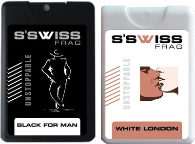 s'swiss black for man and white london Perfume - 20 ml(For Men & Women)