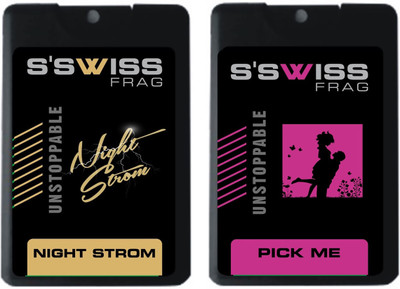 

s'swiss night strom and pick me Perfume - 40 ml(For Men & Women)