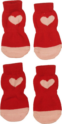 

PUPPY LOVE Socks for Dog(Red