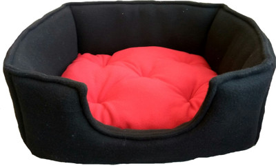 

Skora Imported High Quality Square Shape Pet Bed For Dog and Cat for (Small & Medium)|Black And Red Color M Pet Bed(Black, Red)