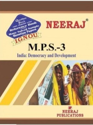 MPS3-India: Democracy And Development-IGNOU Help Book Guide For MPS3 ( English Medium | Neeraj Publications )(Paperback, Neeraj Publications)