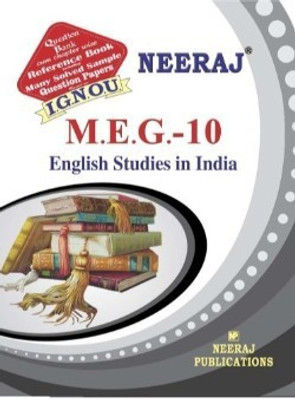 MEG10-English Studies In India-IGNOU Help Book Guide For MEG10 ( English Medium | Neeraj Publications )(Paperback, Neeraj Publications)