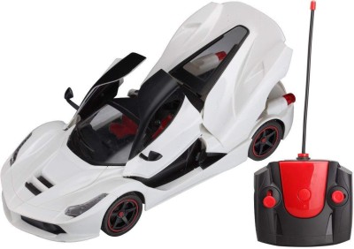 

Exciting Pacific Toys Remote Controlled Super Car with Opening Doors and Dicky (White)(Multicolor)