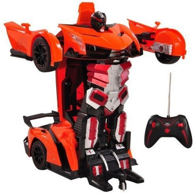 

toyuniverse 1:14 Scale Transformers Remote Control Transforming Autobot Car(Orange)