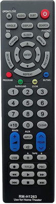LipiWorld RM-H1263 Universal Home Theater Remote Control(Works with All Most Home Theater) Home Theater Common All in 1 ALl brands Remote Controller(Black)