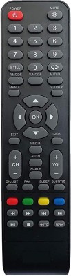 LipiWorld Remote Control Compatible for  LCD LED TV FUTEC Remote Controller(Black)