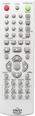 

LipiWorld 786 DVD Player Remote Compatible for DAPIC DVD. Remote Controller(Grey)