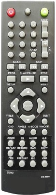 LipiWorld CD142 DS-4600 DVD Player Remote Compatible for  DVD DAPIC Remote Controller(Black)