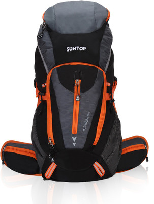 

Suntop Nimble Nylon and Polyester Black and Orange 60 L Trekking Rucksack Rucksack - 60 L(Orange)