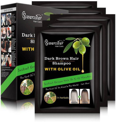

Swarzstar DARK BROWN SHAMPOO 1 BOX IN 5 POUCH (125 ML )(25 ml)