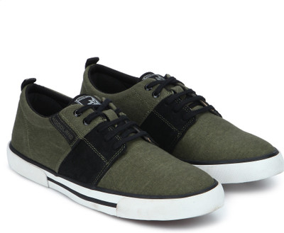 

Woodland 2719117C Canvas Shoe For Men(Black, Olive
