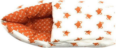 

Bacati Playful Fox Orange Reversible Baby Sleeping Bag(Orange, White