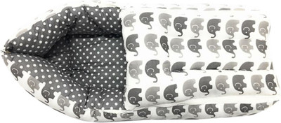 

Bacati Elephants White Grey Reversible Baby Sleeping Bag(Multicolor, Grey;white