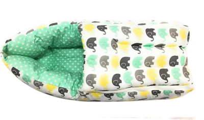 

Bacati Elephant Yellow Mint Grey Reversible Baby Sleeping Bag(Multicolor, Grey;yellow
