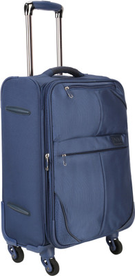 

Nasher Miles Brunei Soft-Sided Luggage Set of 3 Blue Trolley/Travel/Tourist Bags (55, 65 & 75 Cm) Expandable Check-in Luggage -  inch(Blue