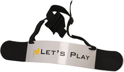 

LETS PLAY Thick Gauge Aluminum, Contoured & Adjustable Strap Elbow Support (, Black, White