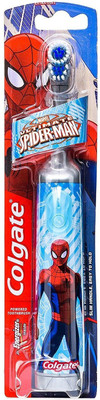 

Colgate Kids Spiderman Battery Powered Extra Soft Toothbrush-pack of 1 pc Extra Soft Toothbrush. Ultra Soft Toothbrush