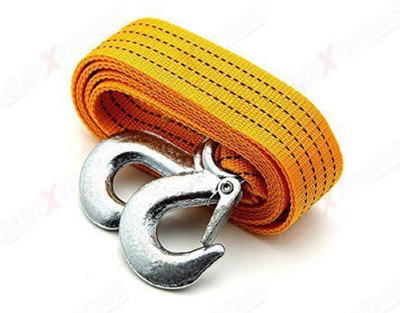

AllExtreme Tow Rope Straps with Hooks High Strength Cable Cord Heavy Duty Recovery Securing Accessories for Cars Trucks 3 m Towing Cable(Nylon, Iron, 3000 kg Pull Capacity)