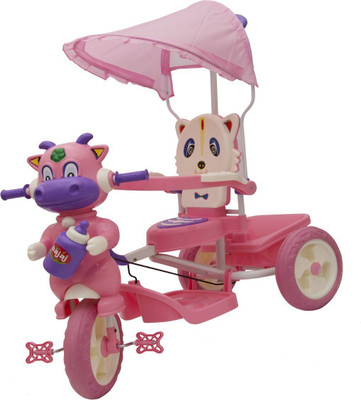 

Oximus Baby Tricycle for Kids with Front and Back Basket Parent Handle with Canopy Musical Kids | Tricycle for Kids | Tricycle for Baby Boy & Girl | Baby Tricycle | Toys for 2 3 4 5 Years Toddler Tricycle Toys for Gifting Cycle with Musical Best Baby Chil
