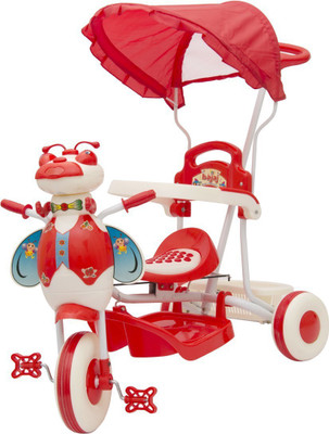 

Oximus Baby Tricycle for kids With Canopy/Footrest / Light /Musical /Back Support /Storage Basket and Parent Push Handle Control Recommended For Children 1 , 2 , 3 , 4 , 5 Year Old Baby Boys & Girls Baby Cycle/trikes For Toddler Toys New Arrival 505 B Tri