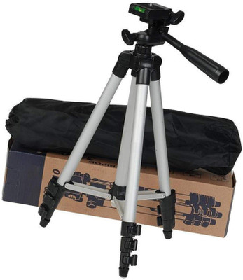 

CALLIE Tripo-3110 Have 3 way to hold a Cellphone and cameras Tripod(Silver, Black, Supports Up to 500 g)