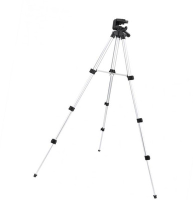 

CALLIE 3110 Tripod camera and Mobile Height Adjustment is Very Easy Tripod(Silver, Black, Supports Up to 500 g)