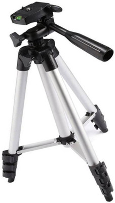 CALLIE Tripod with Mobile Clip Holder Have Good Holding Tripod(Silver, Black, Supports Up to 500 g)