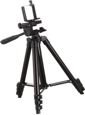 

CALLIE Tripod Foldable Tripod for Mobile and camera with Good Handle Grip Tripod(Black, Supports Up to 500 g)