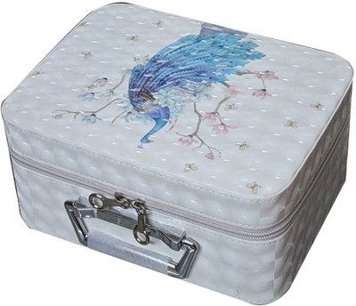 

Cameleon Faux Leather Off White Vanity Box Makeup & Jewellery Vanity Box(Multicolor)