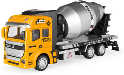 

TOYGALAXY 1:48 Miniature Model Alloy Engineering Vehicle Cement mixer Truck Gift for Children(Silver, Yellow)