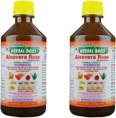 

M SONS Herbal daily Aloevera Rose(400 ml)