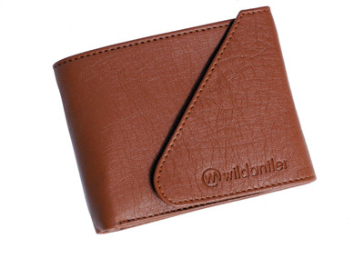 

Wildantler Men Tan Artificial Leather Wallet(6 Card Slots)
