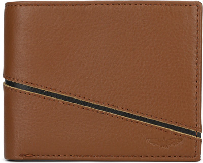 

Park Avenue Men Brown Genuine Leather Wallet(6 Card Slots), Dark khaki