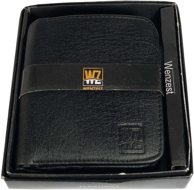 

Wenzest Boys Black Artificial Leather Wallet(6 Card Slots)