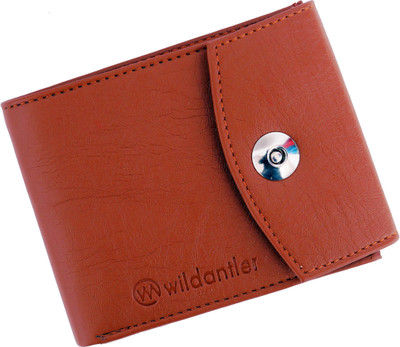 

Wildantler Men Tan Artificial Leather Wallet(6 Card Slots)