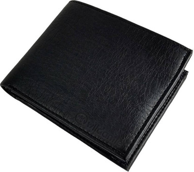 

Wildantler Boys Black Artificial Leather Wallet(5 Card Slots)