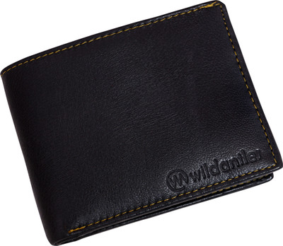

Wildantler Men Black Genuine Leather Wallet(6 Card Slots)
