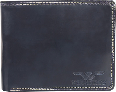 WELHIDES Men Formal Black Artificial Leather Wallet(4 Card Slots)