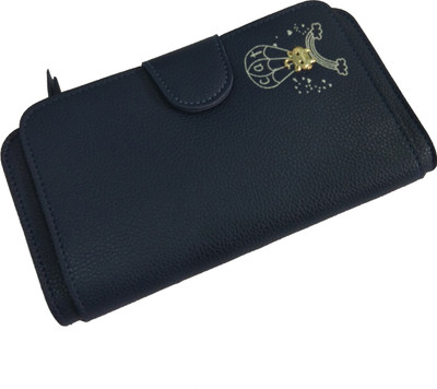 

VEA Women Blue Artificial Leather Wallet(17 Card Slots)