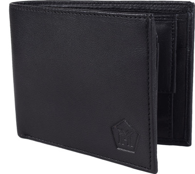 

MMShopy Men Black Genuine Leather Wallet(5 Card Slots)