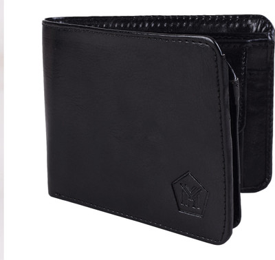 

MMSHOPY Men Casual Black Artificial Leather Wallet(5 Card Slots)