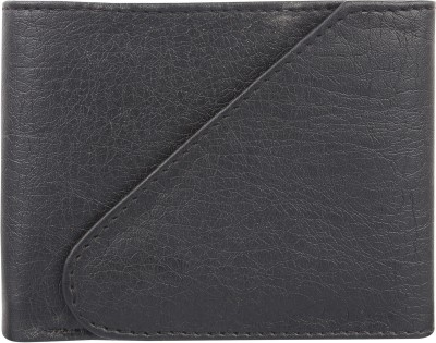 WELHIDES Men Casual Black Artificial Leather Wallet(5 Card Slots)