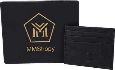 

MMShopy Men Black Genuine Leather Card Holder(6 Card Slots)