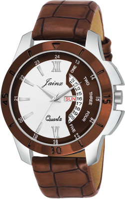 

JAINX JM315 Brown Day And Date Analog Watch - For Men