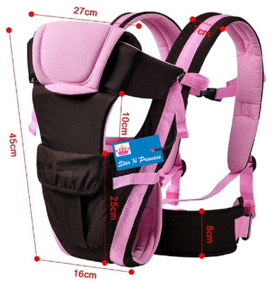 

Star 'N' Princess Super Luxury Solid Positions Baby Carrier 3D Backpack Infant Newborn Pouch Bag Wrap Soft Structured Sling Front Back D14 Baby Carrier(Multicolor14, Front Carry facing in)