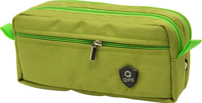 

QIPS HIGH QUALITY Polyester PENCIL BAG - HMHTPB 1002-QIP [GREEN] Waterproof Multipurpose Bag(Light Green, 4 inch)